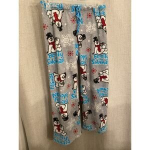 Frosty The Snowman Pants Youth Medium Sleepwear Soft Comfort